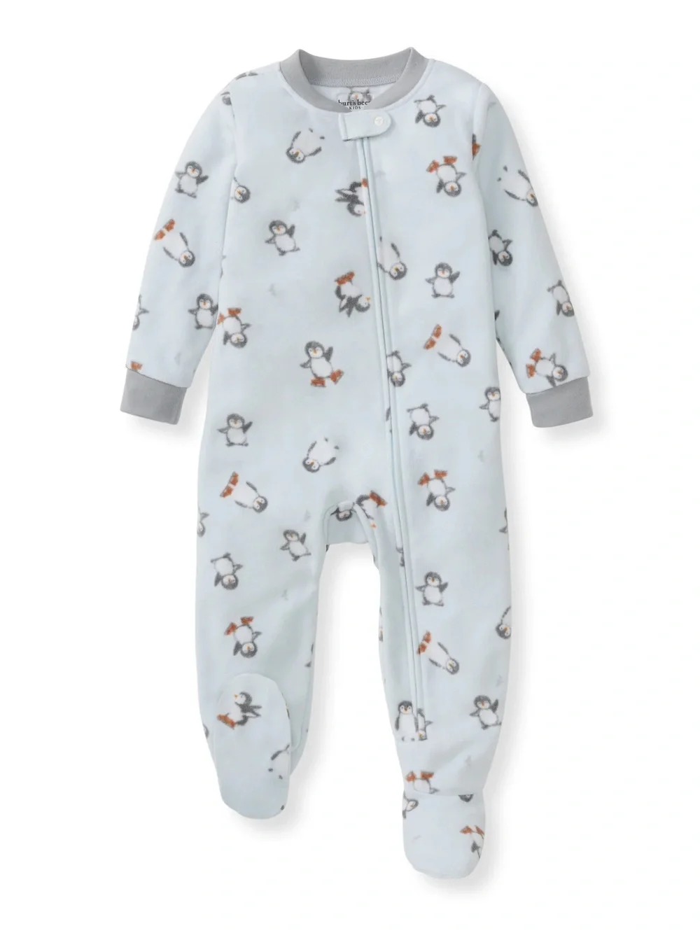 Burt’s Bees Toddler Penguins 🐧 On Ice 🧊 Micro-fleece Pajamas 5T